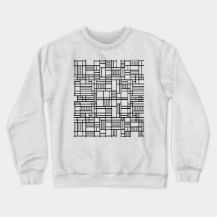 Map Lines White Crewneck Sweatshirt